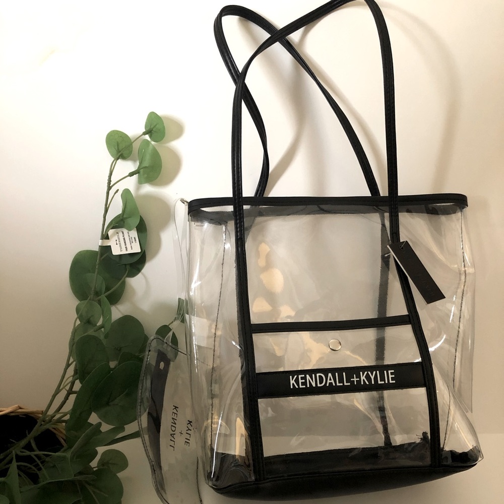 KENDALL + KYLIE black clear bag